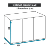 SZAFKA OPTISET 240 BIAŁA
