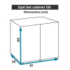 SZAFKA OPTISET 125 CZARNA