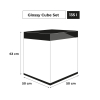 ZESTAW AKW. GLOSSY CUBE ST 50 D&N CZARNY