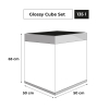 ZESTAW AKW. GLOSSY CUBE ST 50 D&N SZARY