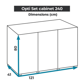 SZAFKA OPTISET 240 BIAŁA