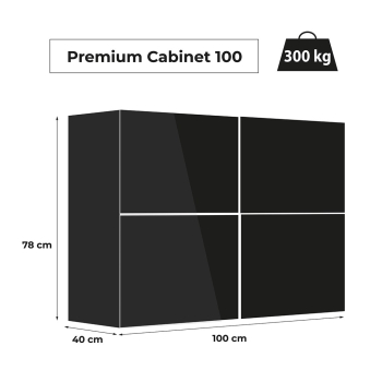 SZAFKA PREMIUM 100 CZARNA