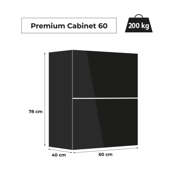 SZAFKA PREMIUM 60 CZARNA