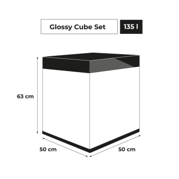 ZESTAW AKW. GLOSSY CUBE ST 50 D&N CZARNY