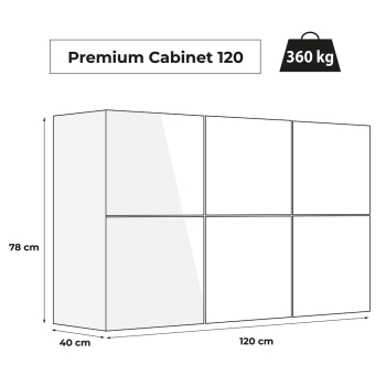 SZAFKA PREMIUM 120 BIAŁA