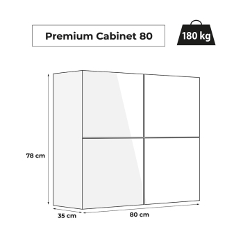 SZAFKA PREMIUM 80 BIAŁA