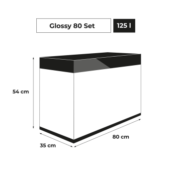 ZESTAW AKW. GLOSSY ST 80 D&N CZARNY