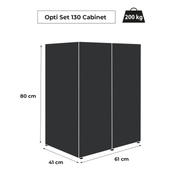 SZAFKA OPTISET 130 CZARNA