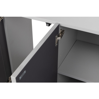 SZAFKA GLOSSY 120 SZARA